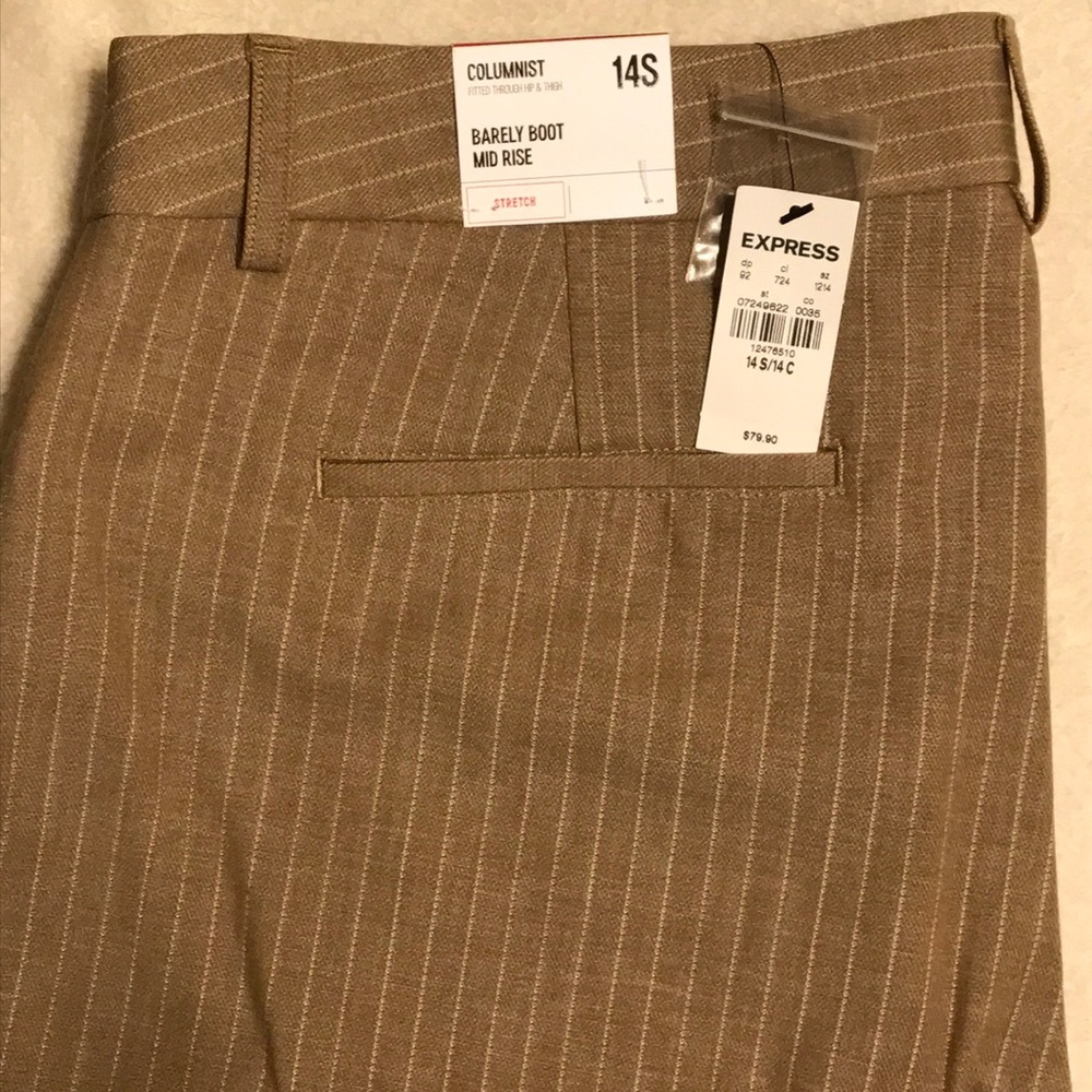 EXPRESS Suit Pant: Columnist Barely Boot Mid Rise